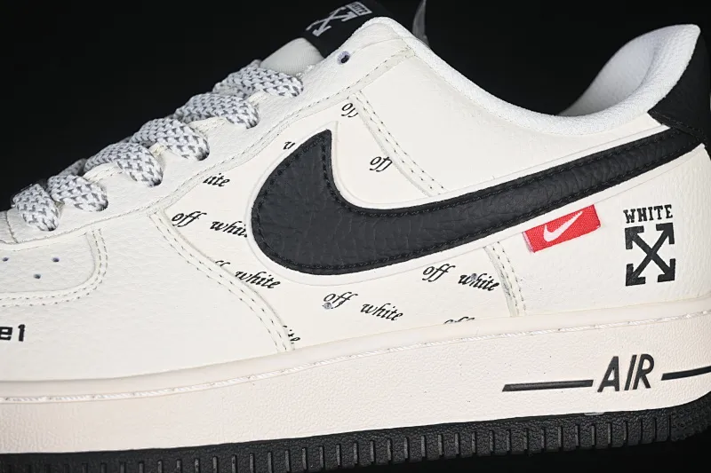 All categories Nk Air Force 1 Air Force series Nk Air Force 1 Low Air Force low top Nike Air Force 1'07 Low joint beige black hook Air Force 1 low top casual sneakers SM6668-117
